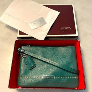 Coach Mini Leather Wristlet